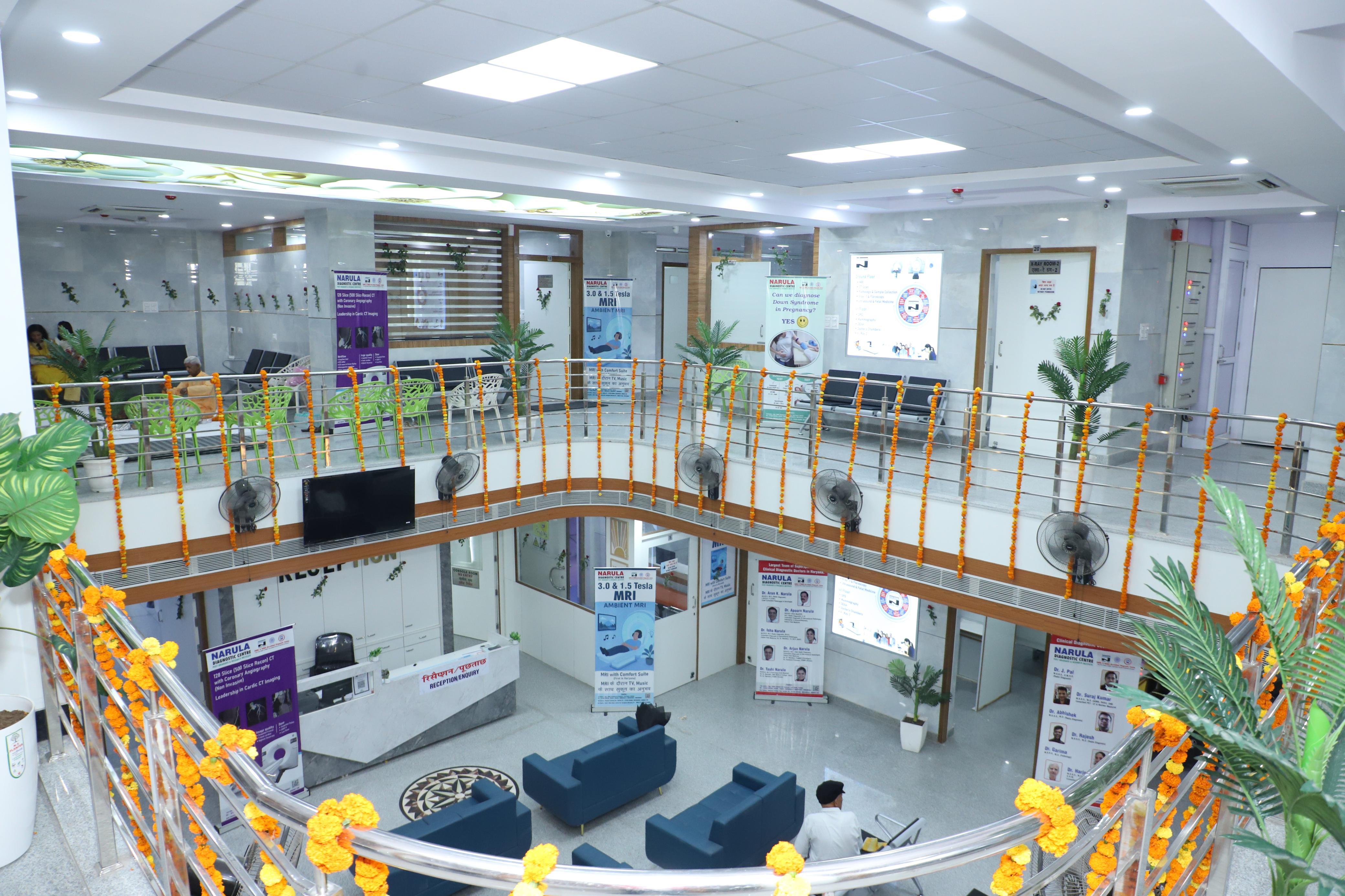 Narula Diagnostics Centre reception and imaging facility
